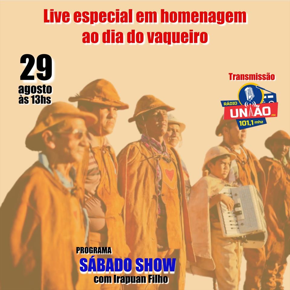 Programa Sábado Show fará homenagem ao Dia do Vaqueiro