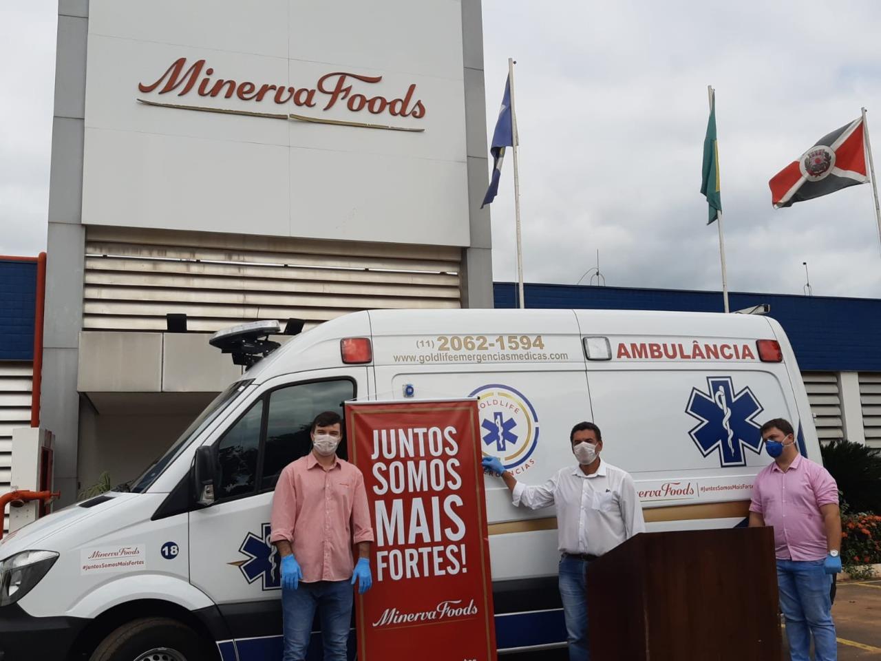 Minerva Foods investe R$ 100 mil em doações e amplia aluguel de UTI móvel cedida à Prefeitura Municipal de Mirassol D'Oeste/MT.