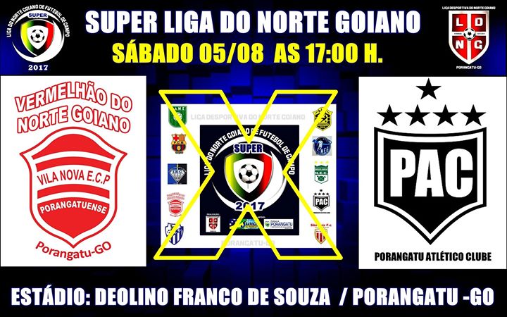 Clássico Porangatuense será no Estádio Deolino Franco de Souza em Porangatu