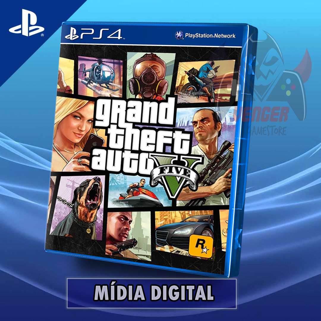 Grand Theft Auto V Gta V 5 Midia Digital PS4 - Games Harven