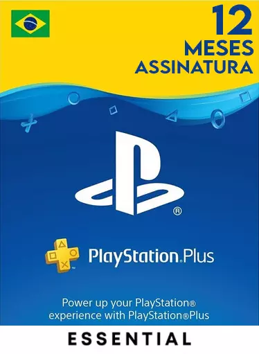 PSN Plus 12 Meses Essencial Playstation 4 Mídia Digital PSN - Venger Games