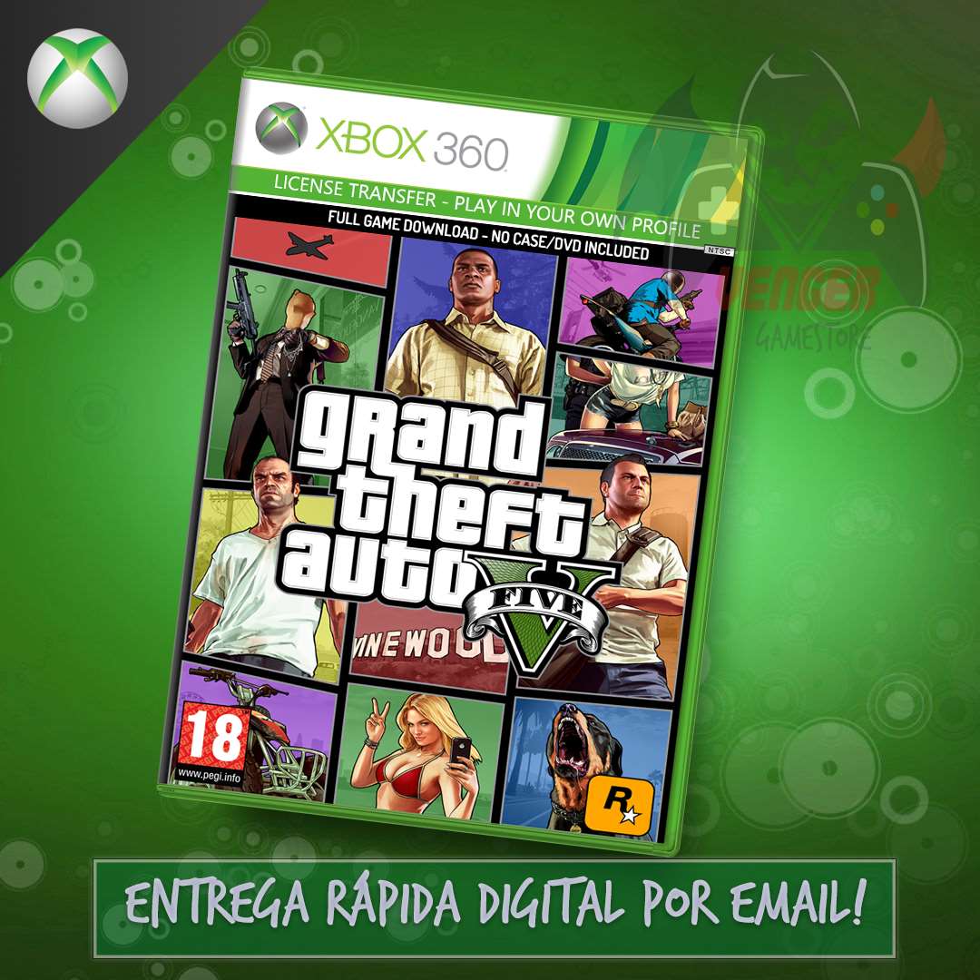 GTA V Xbox One em Mídia Digital com Garantia Total