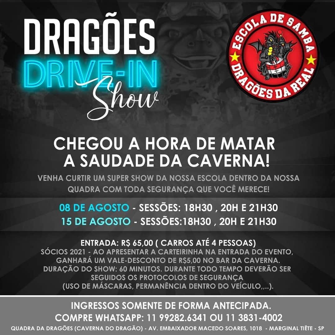 Drive-In da Dragões da Rel! Escola é pioneira em entretenimento na pandemia