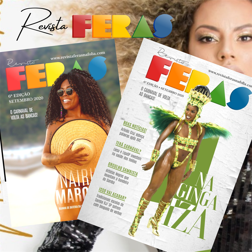 NO FORNO! REVISTA FERAS TRARÁ IZA E NAIRINE MARQUES DIVIDINDO O