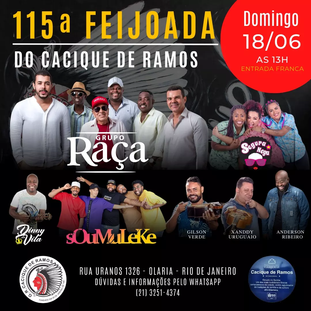 Feijoada Junina do Cacique de Ramos: uma festa de samba e sabores - Feras  do Carnaval