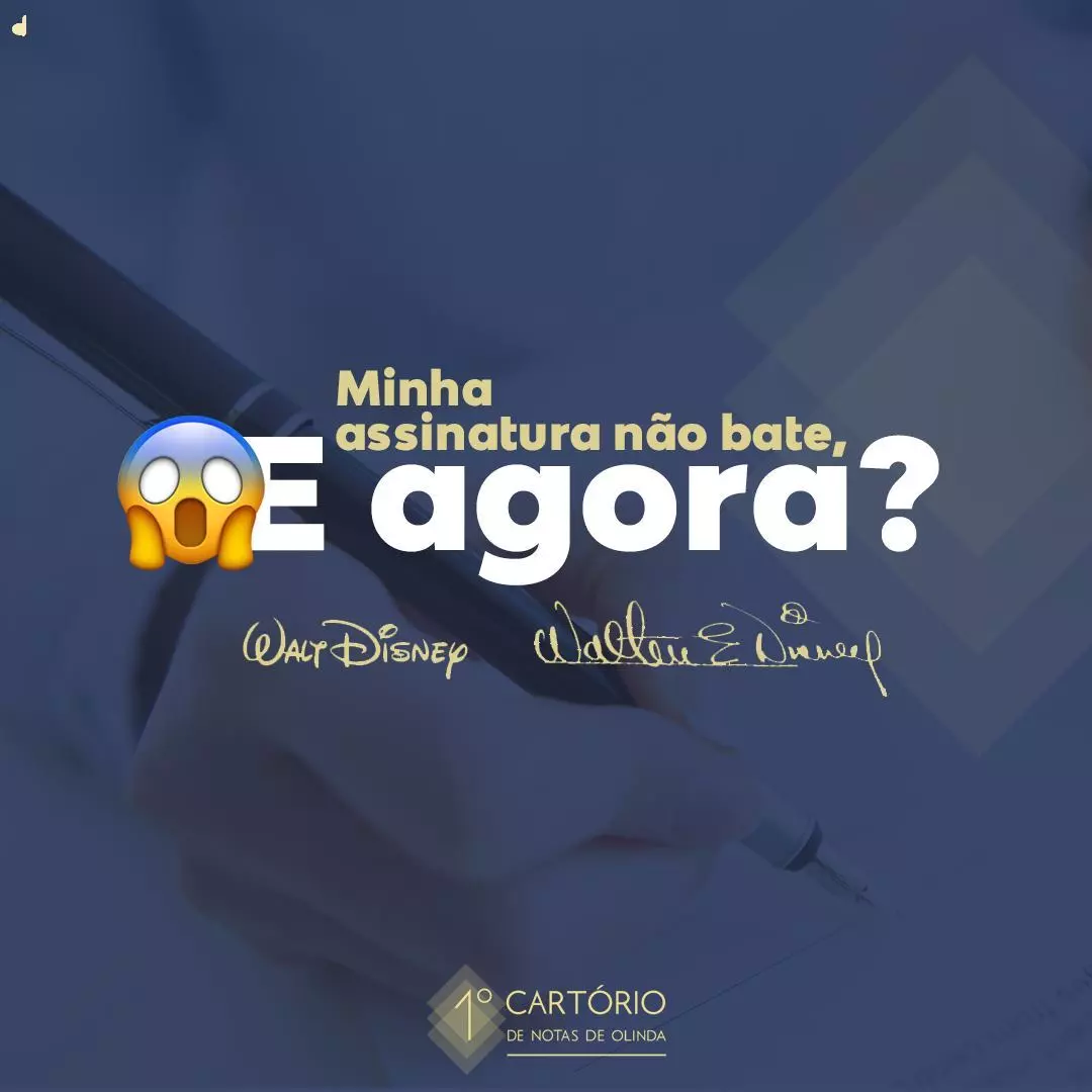 Minha assinatura não bate, e agora?