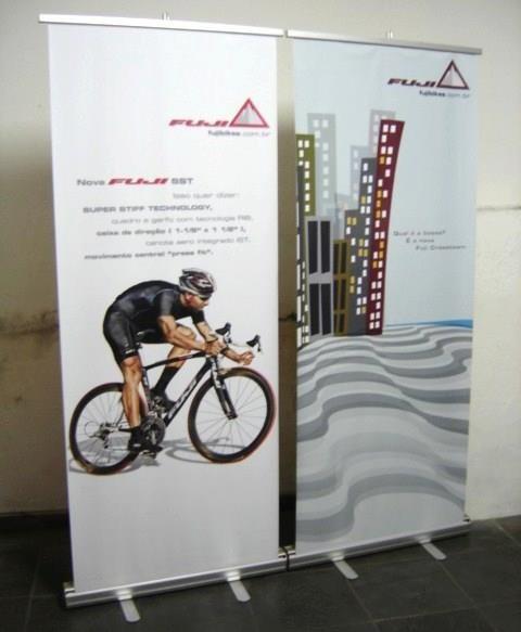 Banner Roll Up + mídia