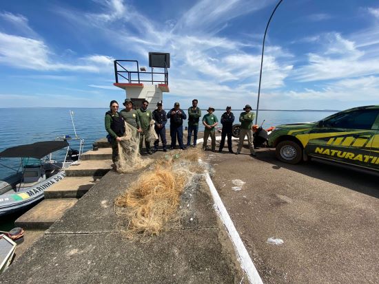 PESCA CRIMINOSA - Operação Malha Fina, do Governo do Tocantins  apreende  mais de 7 mil metros de redes