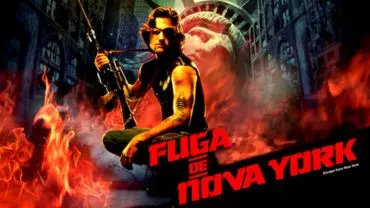 A foto mostra uma capa do filme Fuga de Nova Iorque