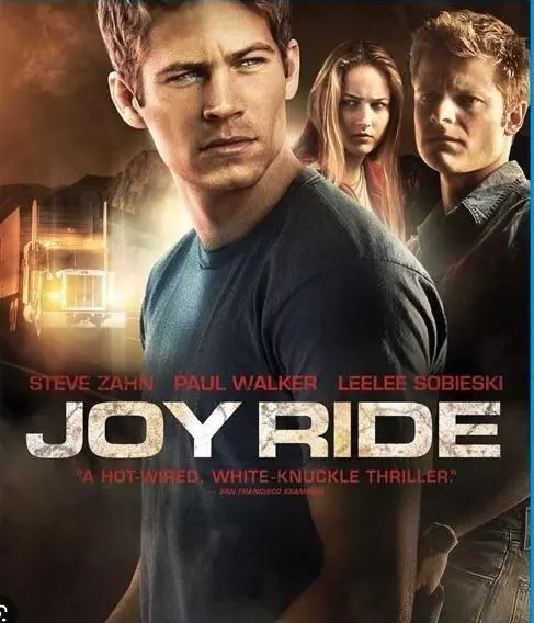 A foto mostra uma capa do filme Joy Ride