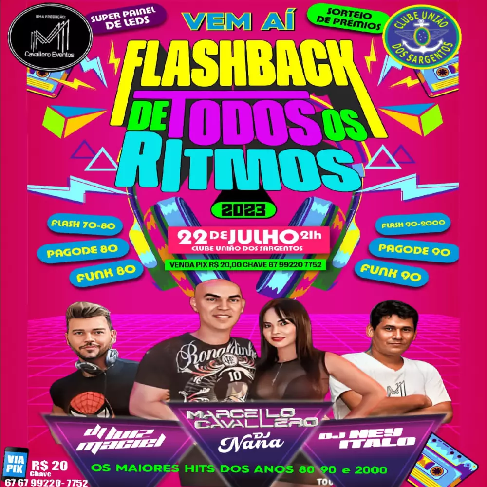 Sábado, 15: dia do Flash Back com banda BR-80 no Clube Português