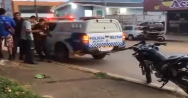 Motociclista é atingido por linha com cerol na Avenida Jorge Teixeira