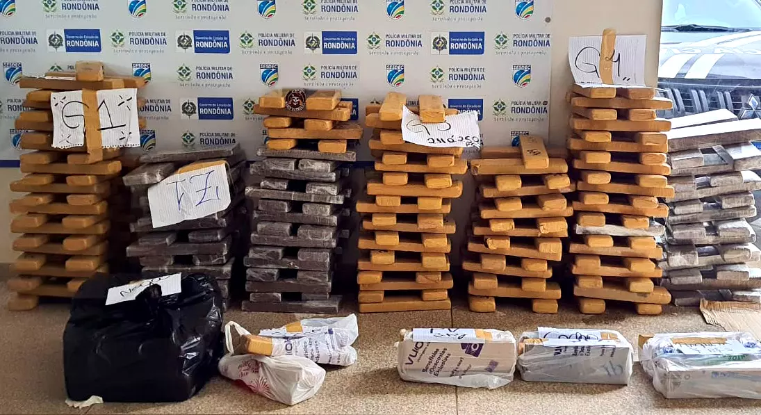 Polícia Militar apreende cerca de 230 kg de droga em Ji-Paraná