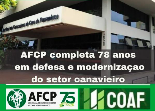 AFCP completa 78 anos em defesa e modernização do setor canavieiro