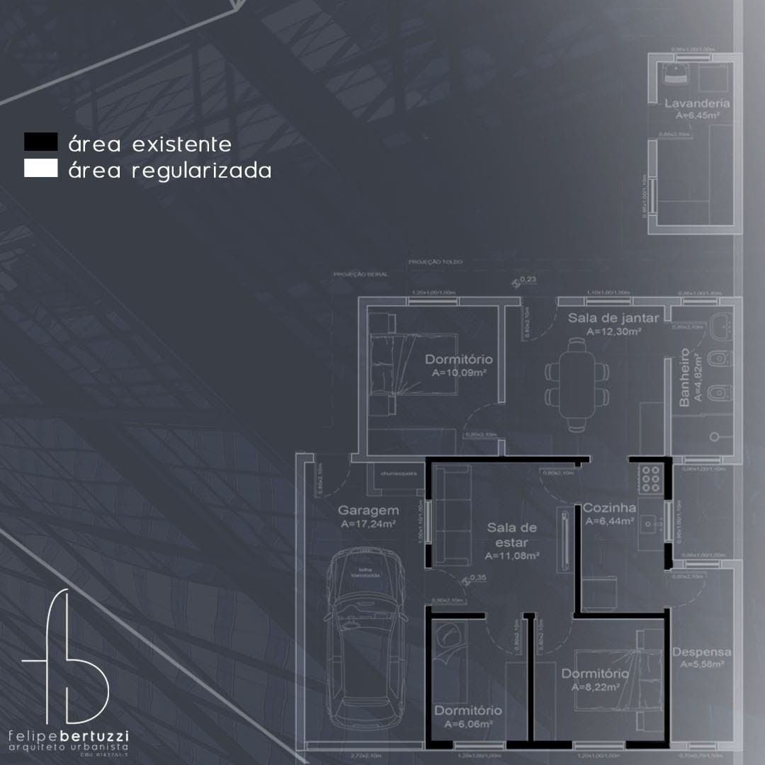 Projeto de Regularização Residencial . AB