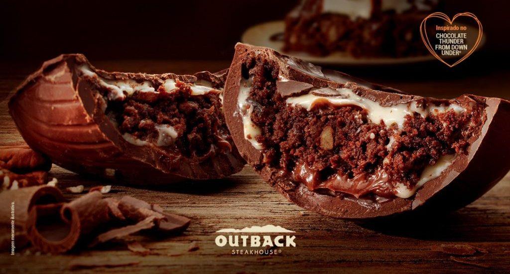 OUTBACK TRAZ OVO DE PÁSCOA RECHEADO COM RECEITA ORIGINAL DE SEU FAMOSO BROWNIE