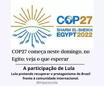 COP27 começa neste domingo, no Egito; veja o que esperar