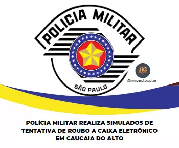 Polícia Militar realiza simulados de tentativa de roubo a caixa eletrônico em Caucaia do Alto