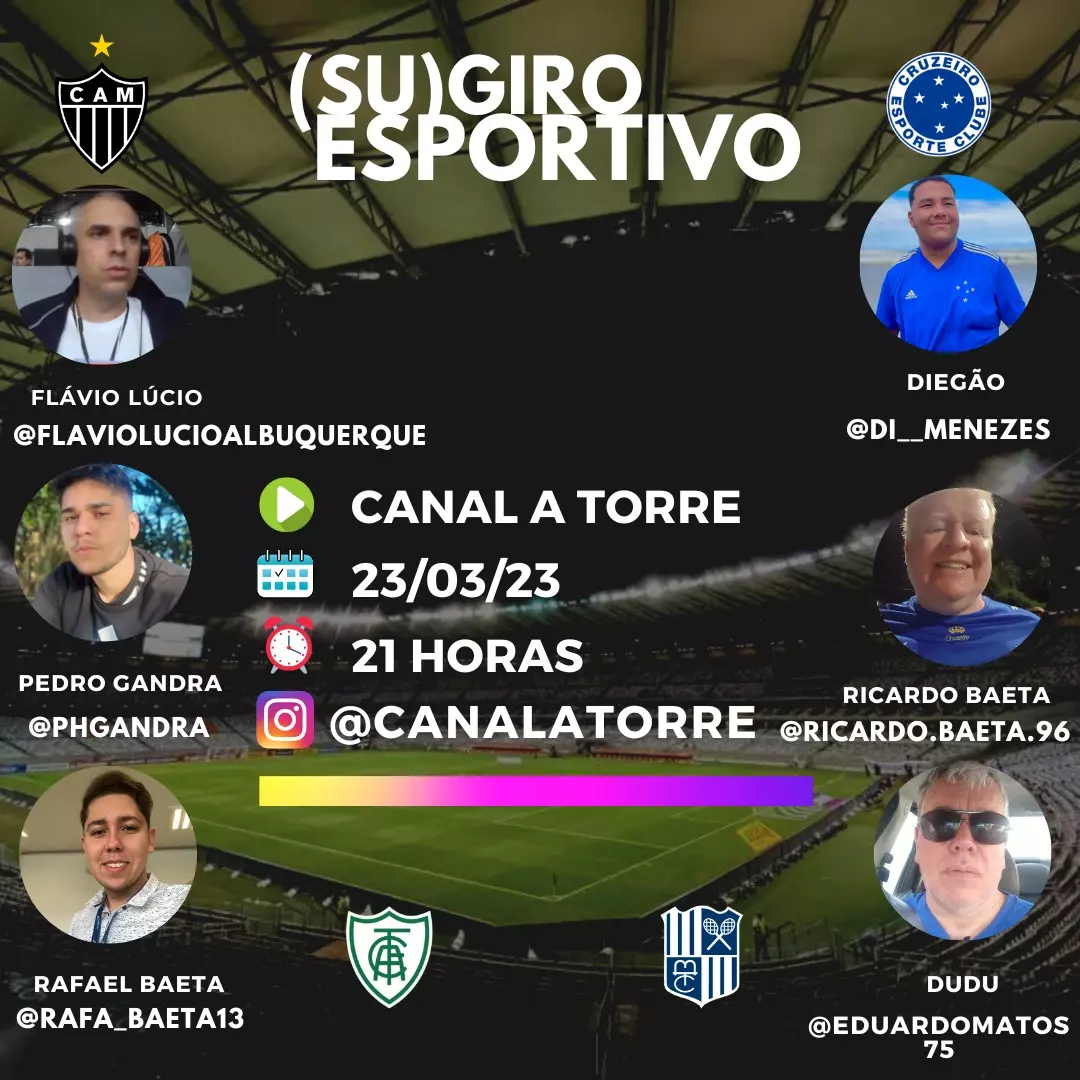 (SU)GIRO ESPORTIVO.  Se inscreva e assista uma equipe de comentaristas de futebol e vôlei diferenciada