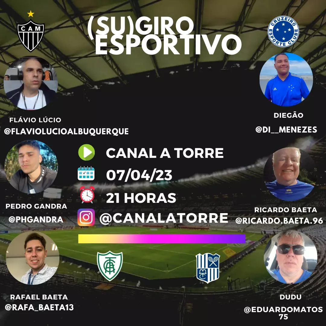 (SU)GIRO ESPORTIVO, Equipe de comentaristas discute o futebol e o vôlei nas redes sociais