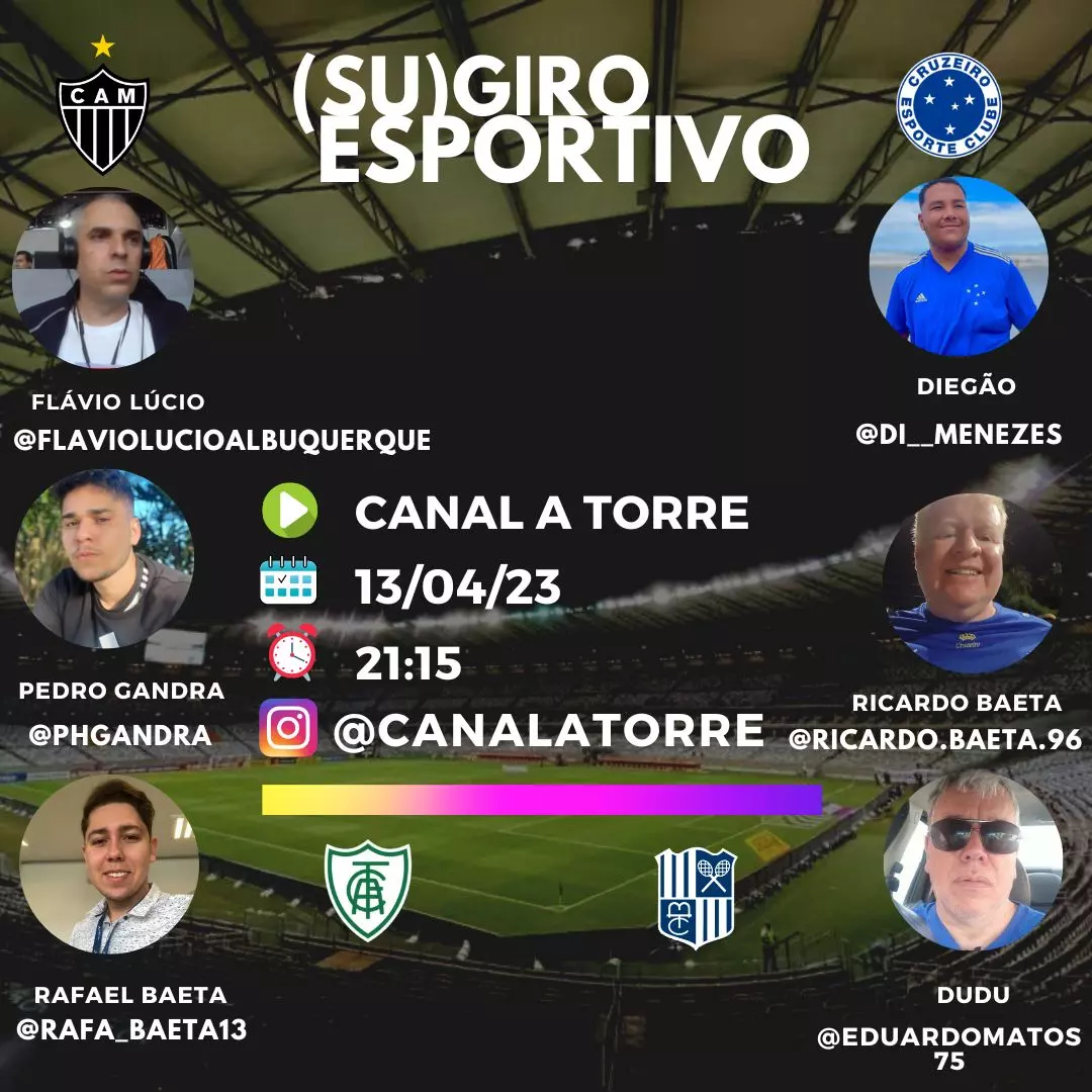 (SU)GIRO ESPORTIVO, Equipe de comentaristas discute o futebol e o vôlei nas redes sociais