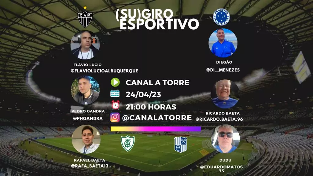 (SU)SUGIRO ESPORTIVO; o programa que comenta e discute o futebol e o tênis através do Youtobe