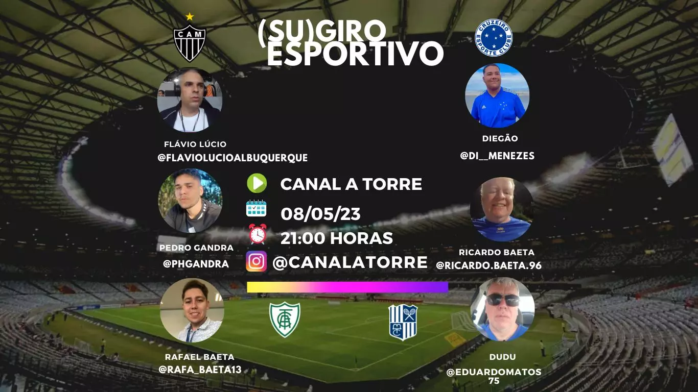 (SU)GIRO ESPORTIVO, Equipe de comentaristas discute o futebol e o tênis nas redes sociais