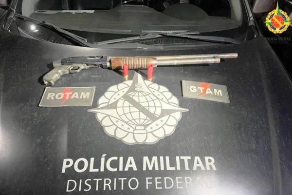 Suspeito é preso após tentar matar a esposa com espingarda calibre 12