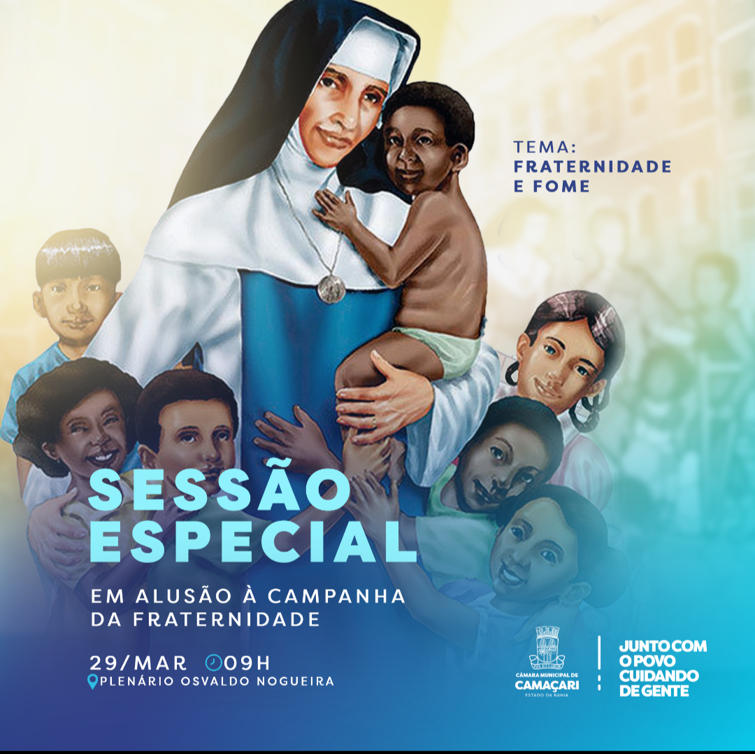 Câmara realizará Sessão Especial em alusão à Campanha da Fraternidade 2023